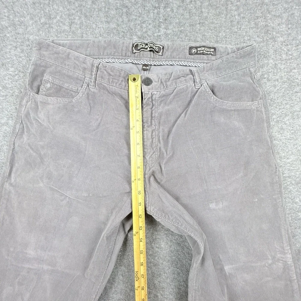 Jack Of Spades‎ High Roller Straight Corduroy Jeans Men's Sz 40x30 Gray